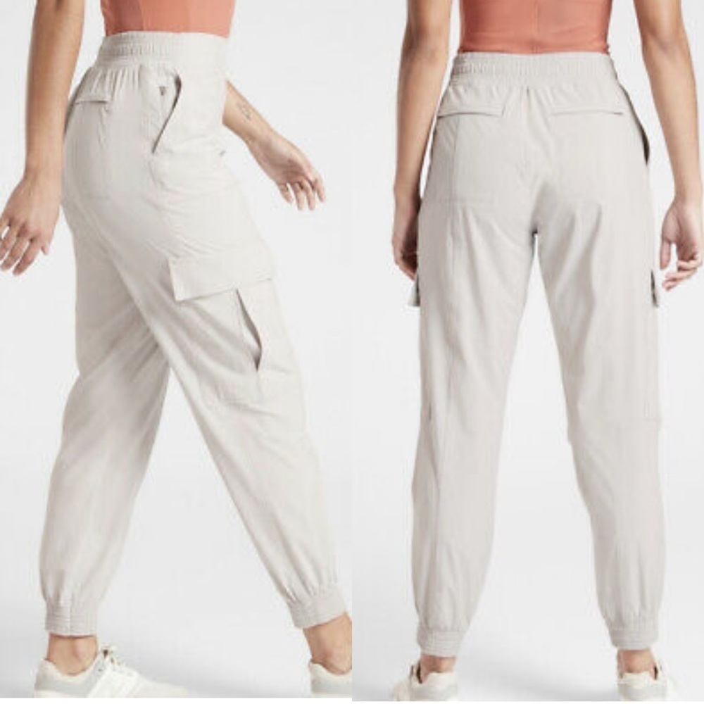 Athleta Chelsey Utility lightweight joggers abalone grey